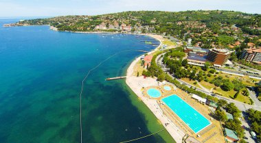 Havadan görünümü, Portoroz, Slovenya