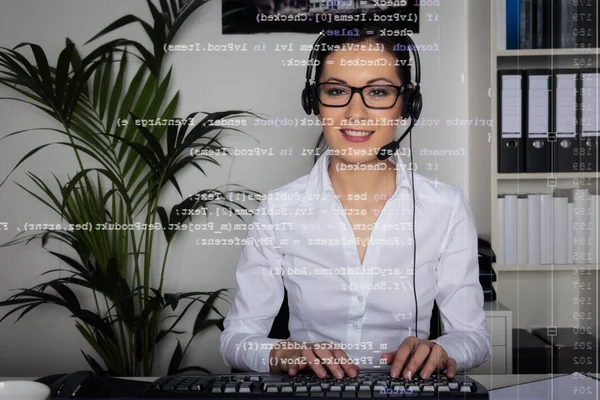 Young Woman Providing It Support