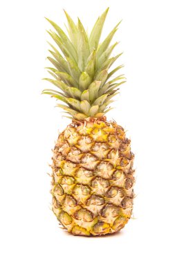 Beyaz üstüne ananas