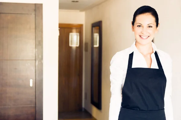 Maid Making A Hotel Room Royalty Free Stock Photos