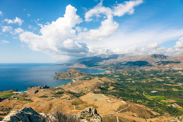 Táj lövés cretes déli partján, Görögország — Stock Fotó