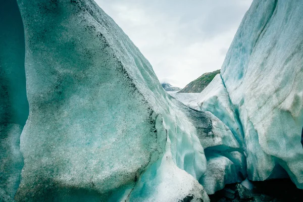 Detalhe do gelo da geleira — Fotografia de Stock