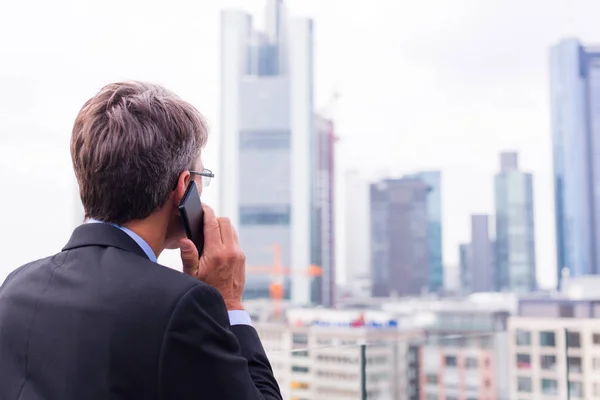 Empresário em Frankfurt — Fotografia de Stock