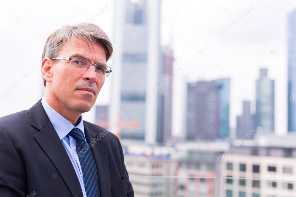 Businessman In Frankfurt main