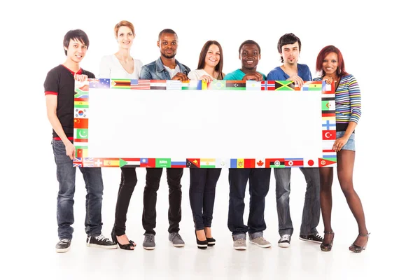 Multi-etnische groep van jonge volwassenen — Stockfoto