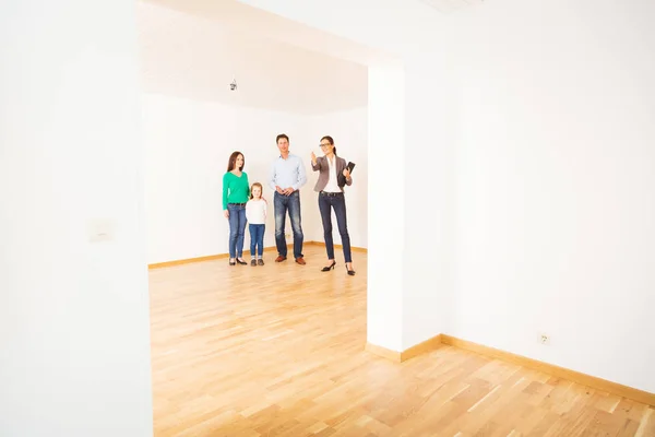 Realtor Showing Customers An Apartment Stock Image