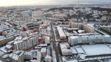 City with a bird's flight. Saint-Petersburg.