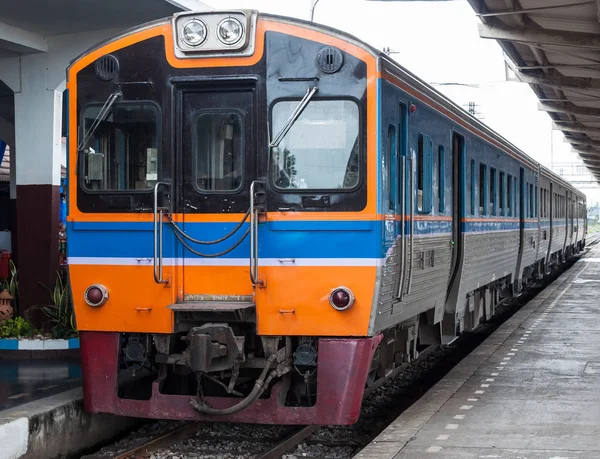 Old diesel railcar for the local train. — Stock Photo, Image