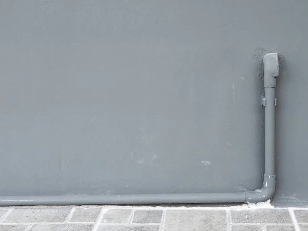 PVC pijp vormen de muur huis. — Stockfoto