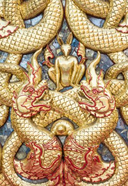 Altın ejder sıva ile küçük tavşan.