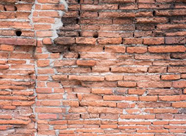 Antik tuğla duvar.