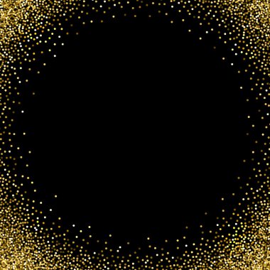 Glitter altın siyah arka plan, metin için yer ile