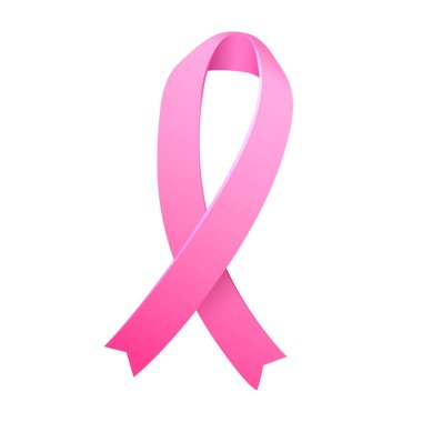 Meme Kanseri Bilinçlendirme şerit. Vektör şablonuyla kanser mücadele.