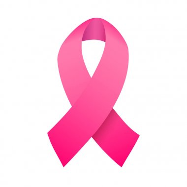 Meme Kanseri Bilinçlendirme şerit. Vektör şablonuyla kanser mücadele.