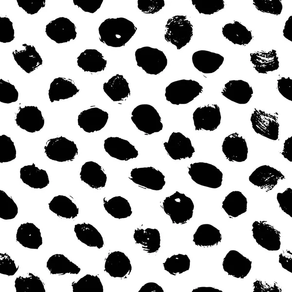 Encre motif abstrait sans couture. Fond avec des traits artistiques en noir et blanc style esquisse. Elément design pour toile de fond et textile — Image vectorielle