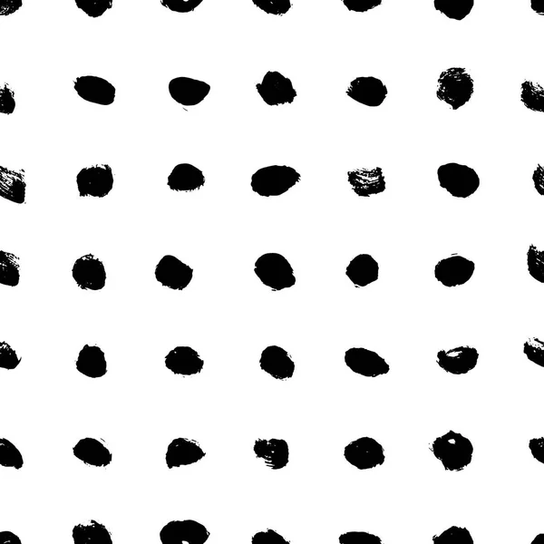 Encre motif abstrait sans couture. Fond avec des traits artistiques en noir et blanc style esquisse. Elément design pour toile de fond et textile — Image vectorielle