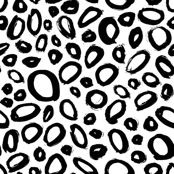Inkt abstracte naadloze patroon. Achtergrond met artistieke lijnen in zwart-wit schetsmatige stijl. Ontwerpelement voor achtergronden en textiel — Stockvector