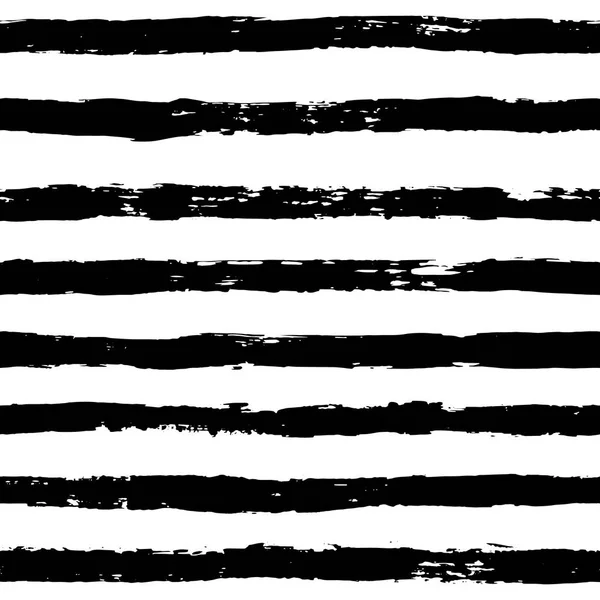 Ink Abstract Stripe Seamless Pattern. Background with artistic strokes in black and white sketchy style. Design element for backdrops and textile. — Stock Vector