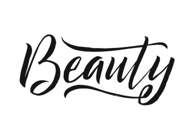 Güzellik tipografi Meydanı Poster. Vektör yazı. Hat ifade hediye kartları, scrapbooking, güzellik bloglar için. Tipografi sanat.