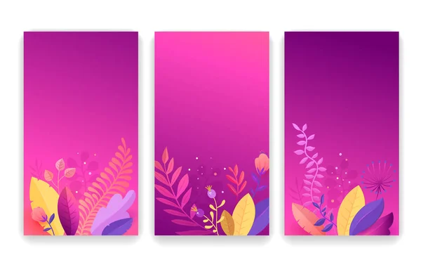 Conjunto de plantillas editables de historias de redes sociales. Plantilla editable de moda venta de primavera y verano banners decorativos para historias de redes sociales — Vector de stock