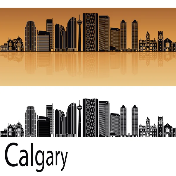 Skyline Calgary V2 — Vector de stock