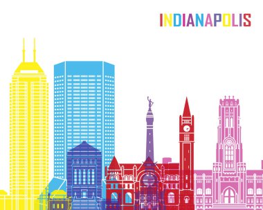 Indianapolis manzarası pop