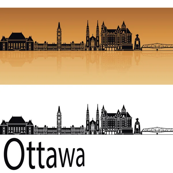 Skyline di Ottawa V2 — Vettoriale Stock