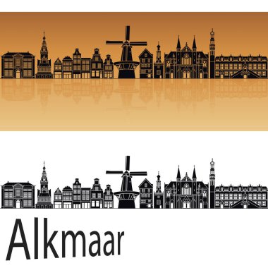 Alkmaar manzarası turuncu