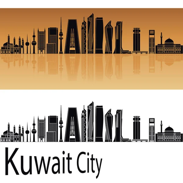 Cidade do Kuwait V2 skyline — Vetor de Stock