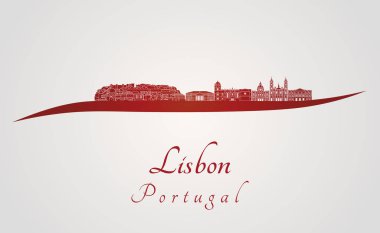 Lizbon V2 manzarası kırmızı