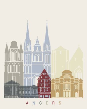 Angers skyline poster clipart
