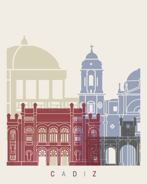 Cadiz manzarası poster