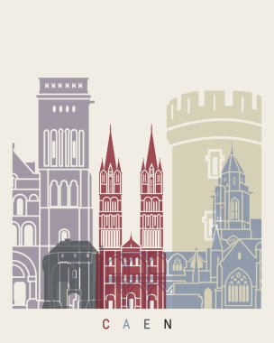 Caen skyline poster