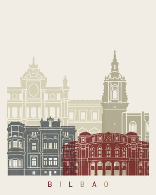 Bilbao skyline poster