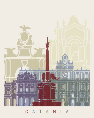 Catania manzarası poster