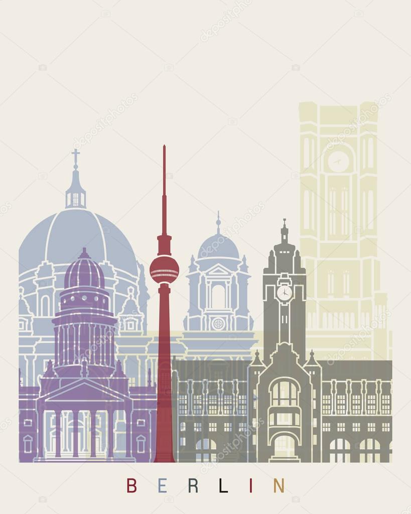 Berlin skyline poster