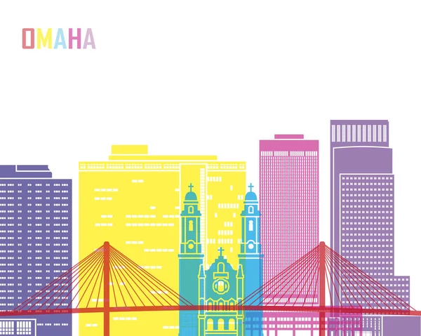 Omaha _ V2 skyline pop — Image vectorielle