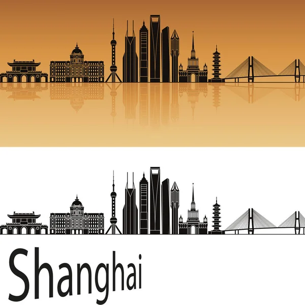 Shanghai V2 skyline — Stock Vector