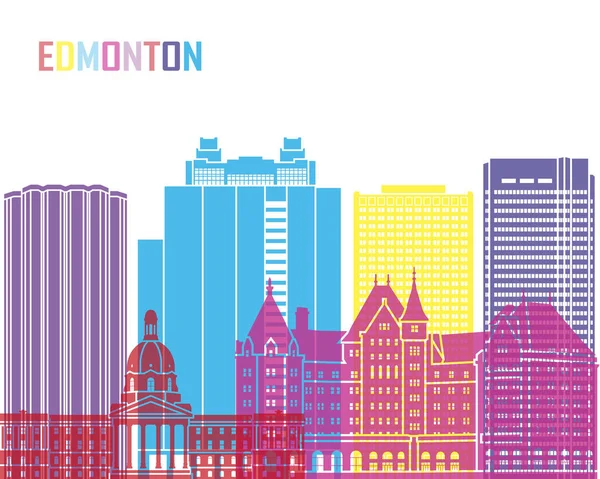 Skyline V2 Edmonton pop — Image vectorielle