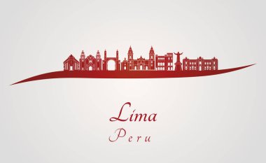 Lima manzarası kırmızı
