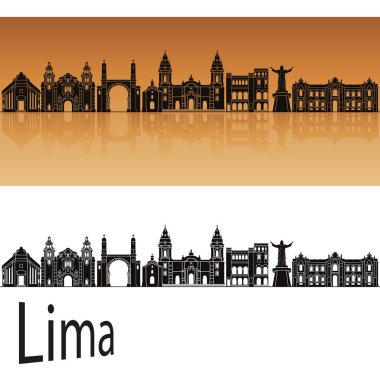 Lima manzarası turuncu