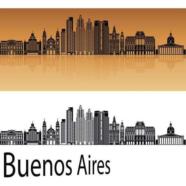 Buenos Aires V2 skyline — Stok Vektör