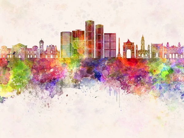 Caracas V2 skyline in watercolor background — Stock Photo, Image