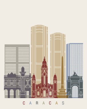 Caracas V2 skyline poster