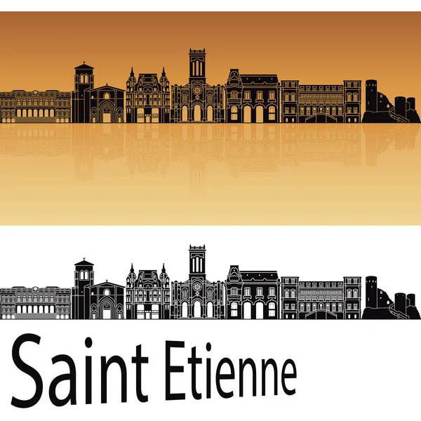 Skyline de Saint Etienne — Archivo Imágenes Vectoriales