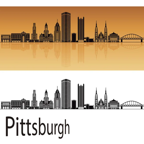 De skyline van de Pittsburgh V2 — Stockvector