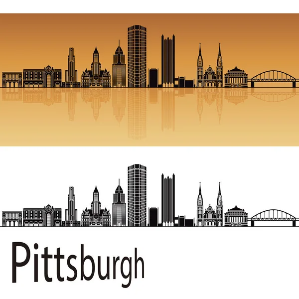 Pittsburgh V2 skyline — Stock Vector