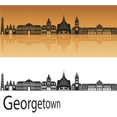 Georgetown manzarası turuncu