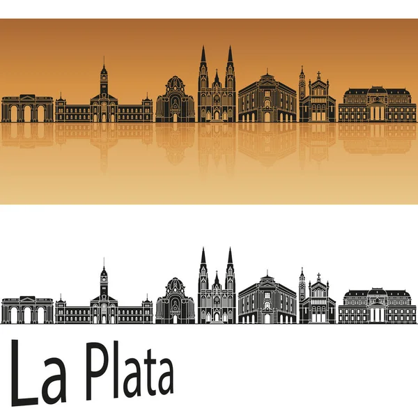 La Plata skyline — Stok Vektör
