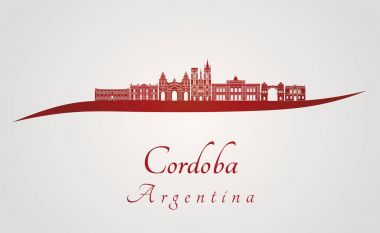 Cordoba Ar manzarası kırmızı